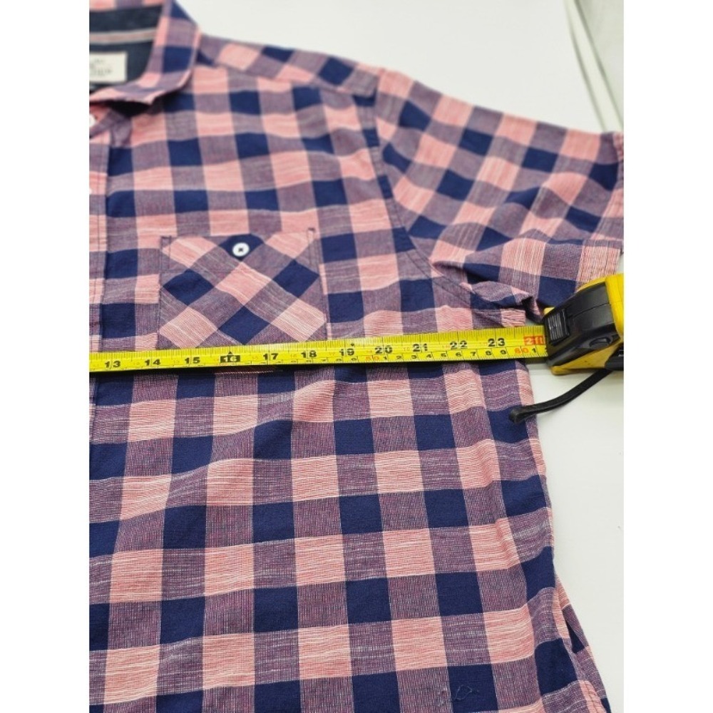 Flay & Anthem Men's Short Sleeve Check Shirt Size XL Cotton - Picture 3 of 8